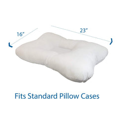 Ortho Medical Cervical Pillow For Sleeping, Neck Support, White - 41 X 61 Cm | Indented Contour Pillow For Sleeping Back & Side Sleeper, Full Support, Comfortable Pillow - Pack Of 1
