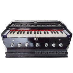 Musical Instrument Harmonium - 7 Stoppers, 39 Smooth Conditioned Keys, Double Fold Bellow | 440v Tunned - Compact & Portable Design | Perfect For Beginners & Kids