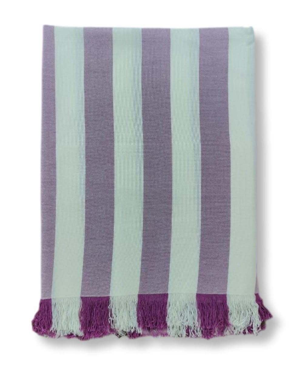 Gokak 100% Bamboo Bath Towels 300 Gsm | Ultra Soft, High Absorbent & Quick Dry Towels (Magenta Purple & White)