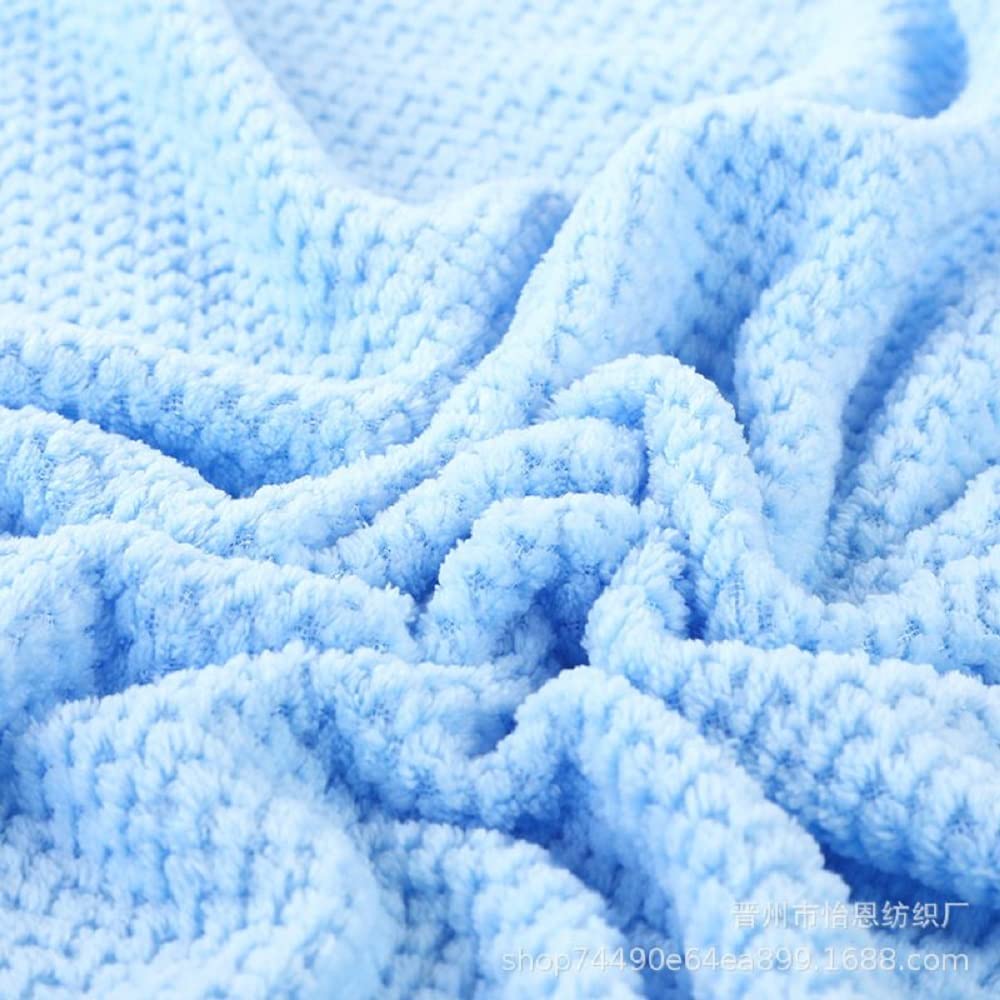 Homecloud Ultra Soft Bath & Face Towel Set 300 Gsm | 3x Softer Than Cotton Towels | Highly Absorbent & Ultra Fast Dry | Set Of 2 (Blue)