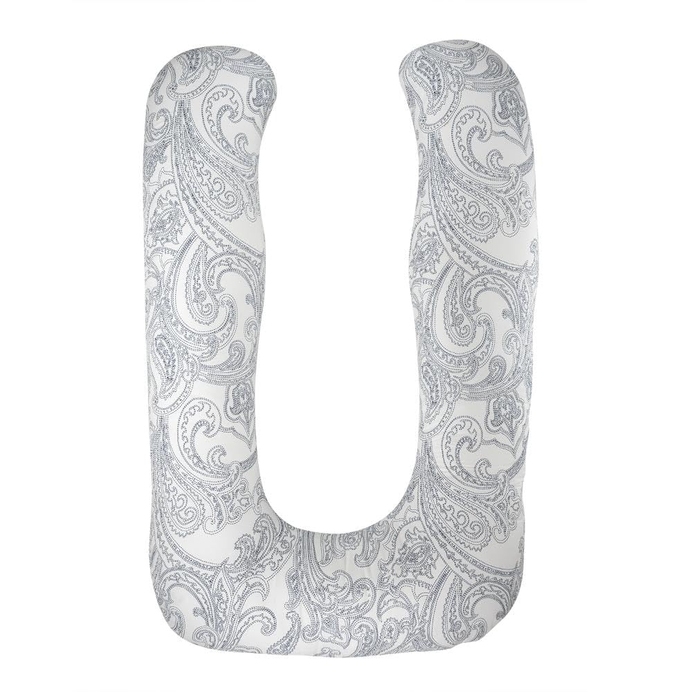 Pregnancy Pillow, U Shaped Pillow, Maternity Pillow For Sleeping - White | 100% Cotton Pillow For Pregnant Mothers With Breathable & No Heat Fabric - Full Body Support For Better Sleep