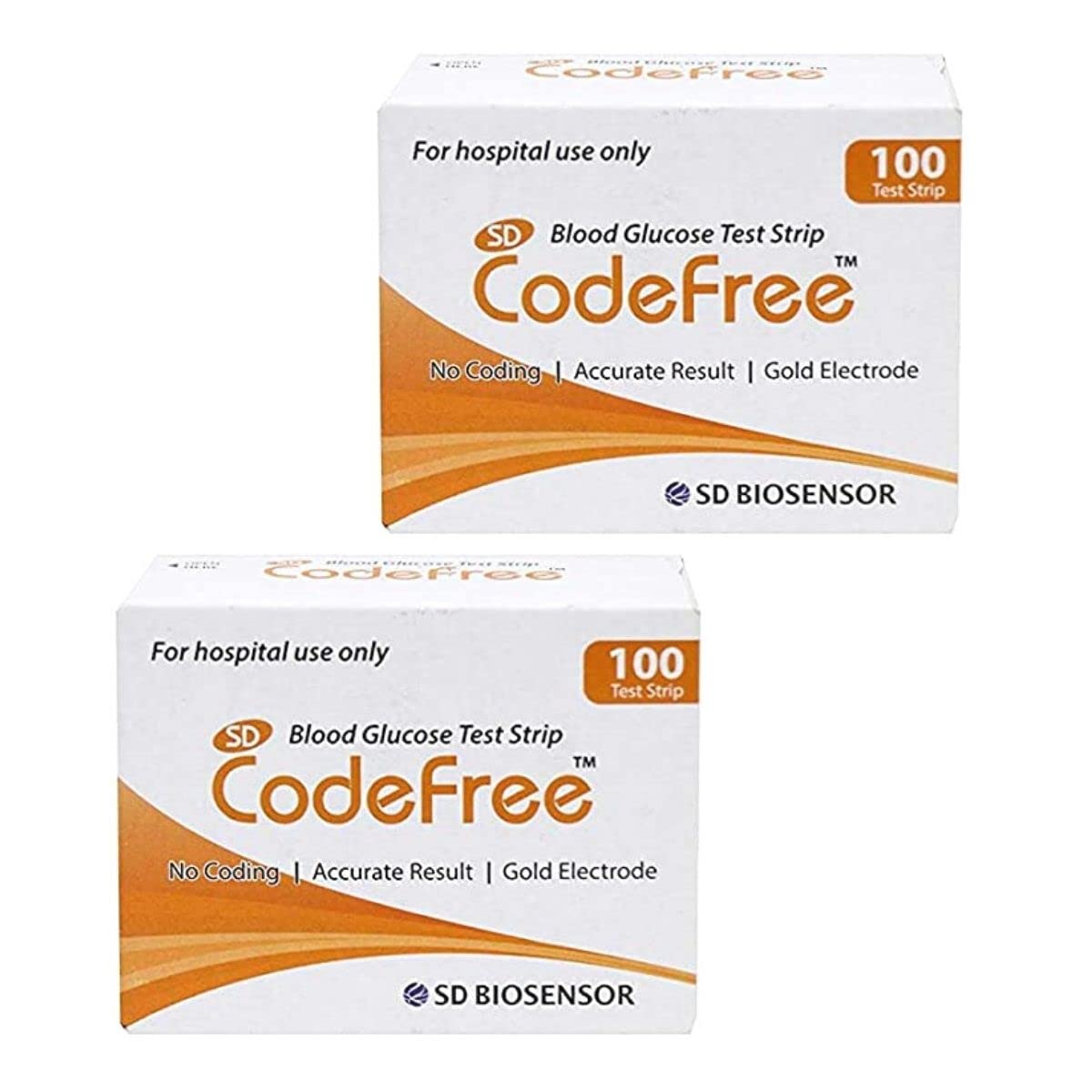 SD Codefree Blood Glucose Test Strips (Pack of 200) - Glucometer Strips