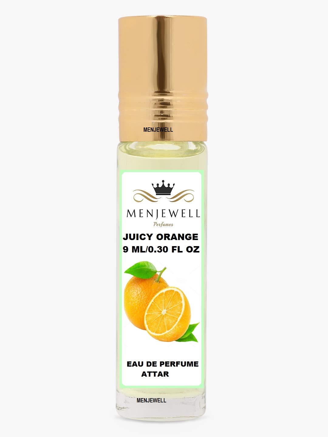 Menjewell Juicy Orange Eau De Parfum Attar Perfume 9ml 0.3 Fl.oz. Unisex Fragrance | Long Lasting