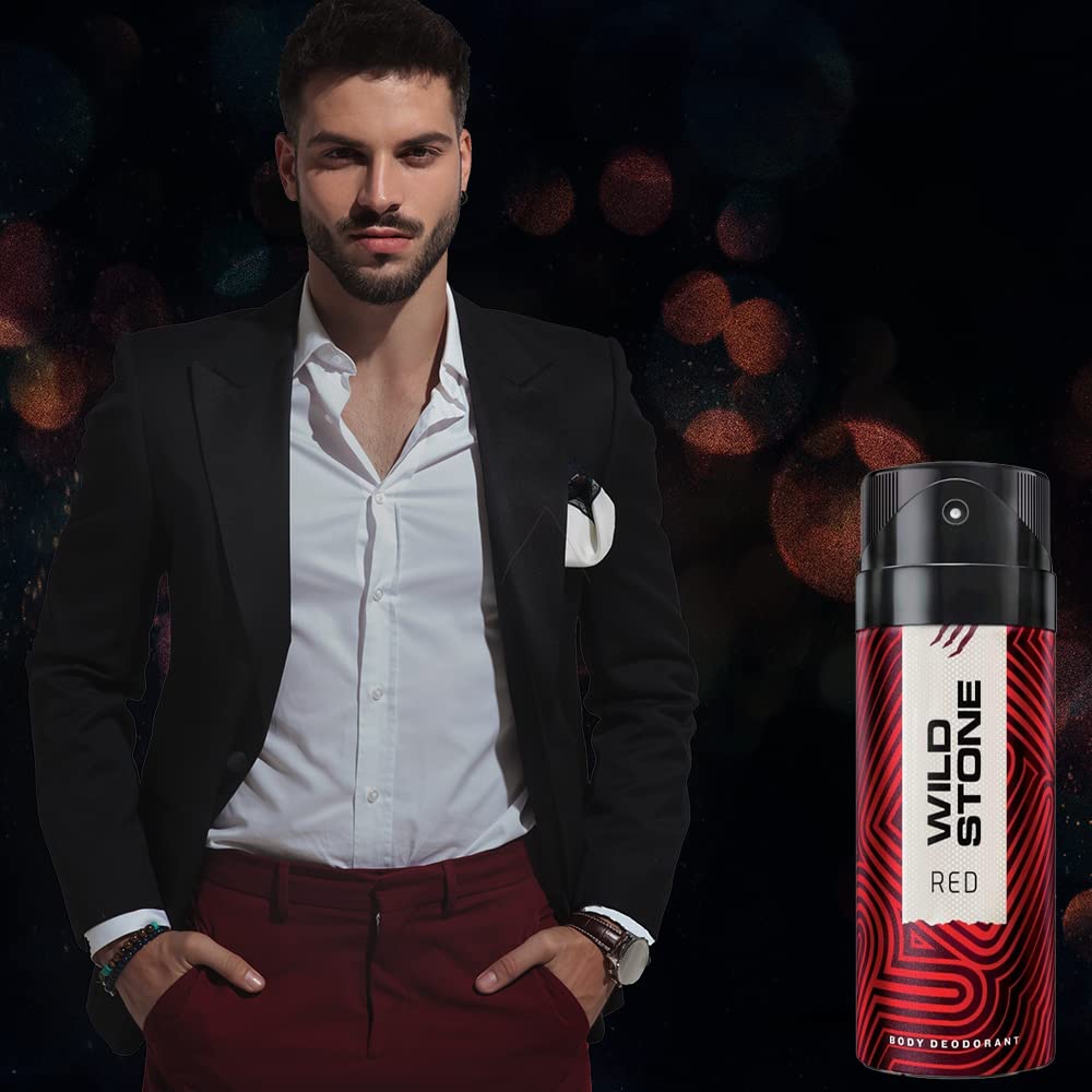 Wild Stone Ultra Sensual Red & Legend Deodorants Body Spray 600ml 20.2 Fl.oz. | Perfect Gift Set For Men | Pack Of 3