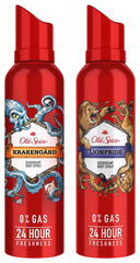 Old Spice Lionpride & Krakengard No Gas Deodorant Body Spray Perfume 140ml Each 4.7 Fl.oz. | For Men