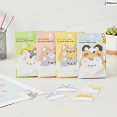 Zoo Animal Sticky Notes – 4 Pack (180 Sheets) | Self-Adhesive Sticky Notes For Study, School