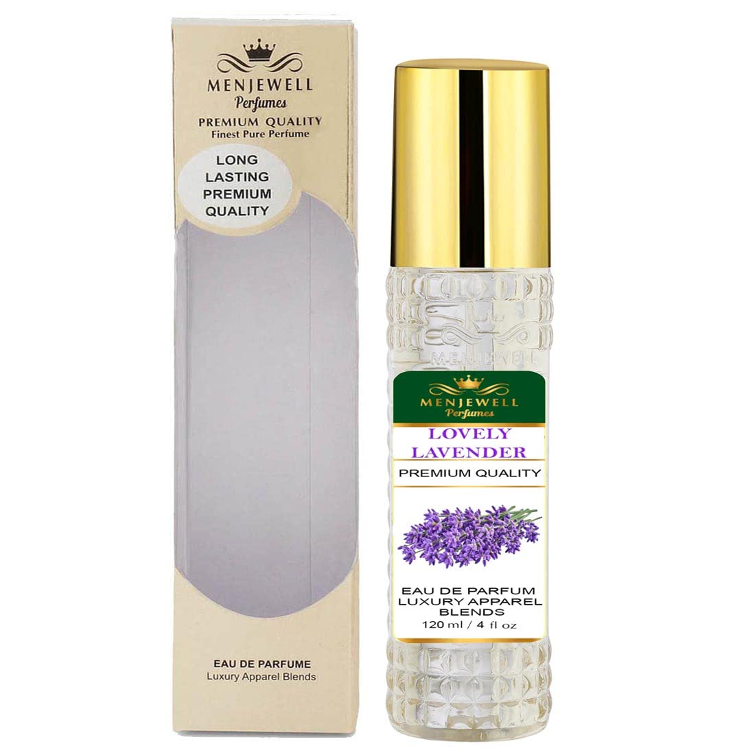 Menjewell Lovely Lavender Eau De Parfum 120ml 4.0 Fl.oz. Women Fragrance | Long Lasting