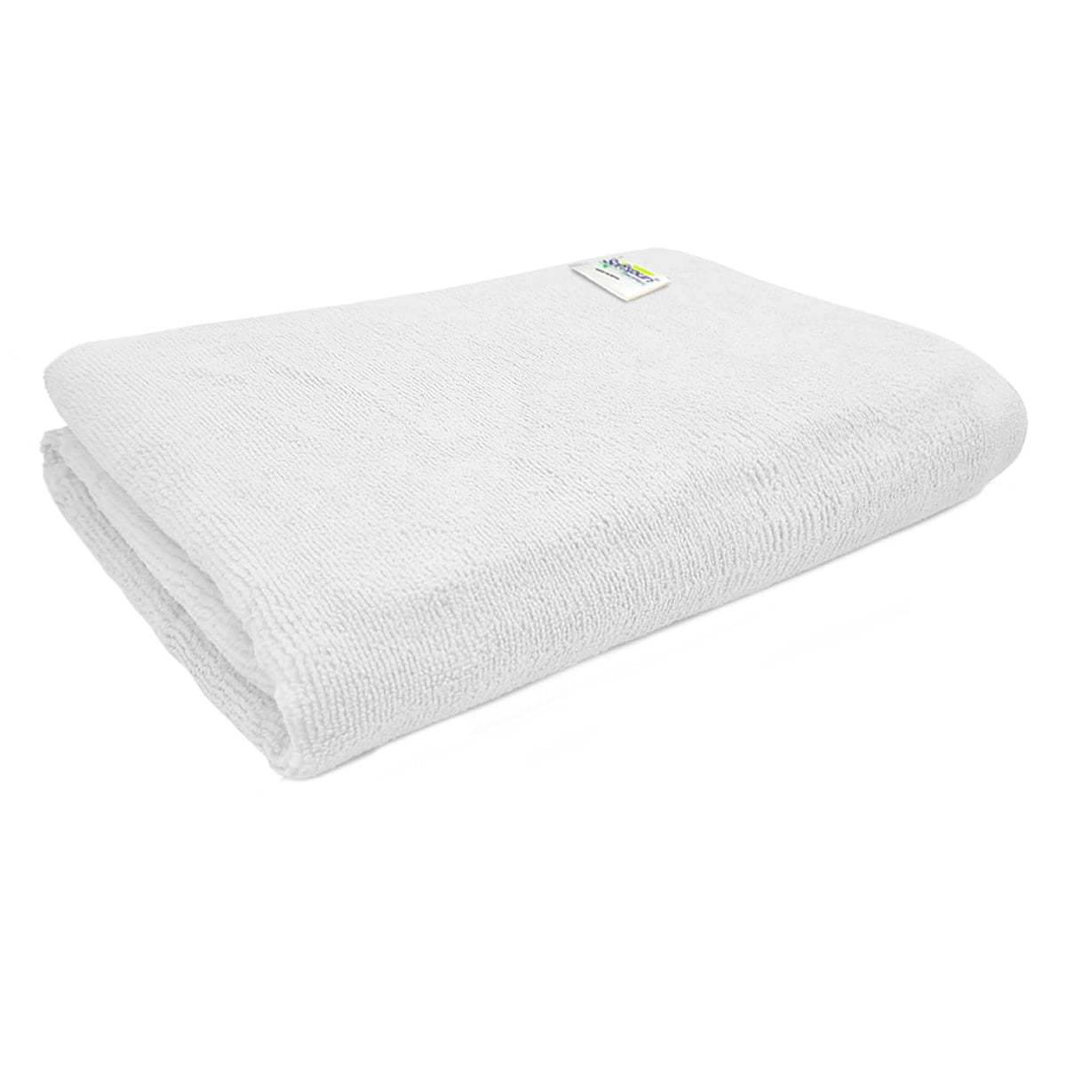 Softspun Microfiber Hair & Face Care Bath Towel 360 Gsm | Ultra Absorbent Super Soft & Comfortable Quick Drying For Men & Women Daily Use Extra Large Size Towel (White)