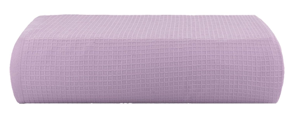 Casa Copenhagen Egyptian Cotton Waffle Large Bath Towel 500 Gsm (Purple Rose)