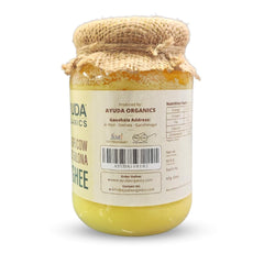100% Natural A2 Desi Cow Ghee By Ayuda | Traditional Homemade Curd Churned Healthy Pure Desi Ghee Good For Parathe | (500ml) 16.9 Ounce | Jar Pack