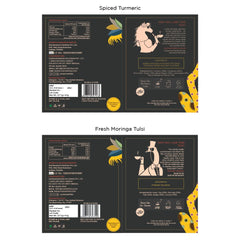 Chayam Detox & Immunity Tea Combo Pack Of 2 X 20 Tea Bags - Spiced Turmeric + Fresh Moringa Tulsi Tea | Rich In Antioxidants, Low Caffeine, Gluten Free