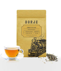 Dorje Teas First Flush Darjeeling Black Tea - 250gm, 8.8 Ounce, 100 Cups | Sweet & Flowery Flavor Mellow Gold Tea - Low Caffeine Loose Leaf Tea