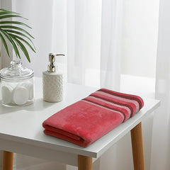 Liberty Towels Zero Twist Cotton Bath Towel 500 Gsm | Ultra Soft, Everyday Luxury Bath Towel (Pink)