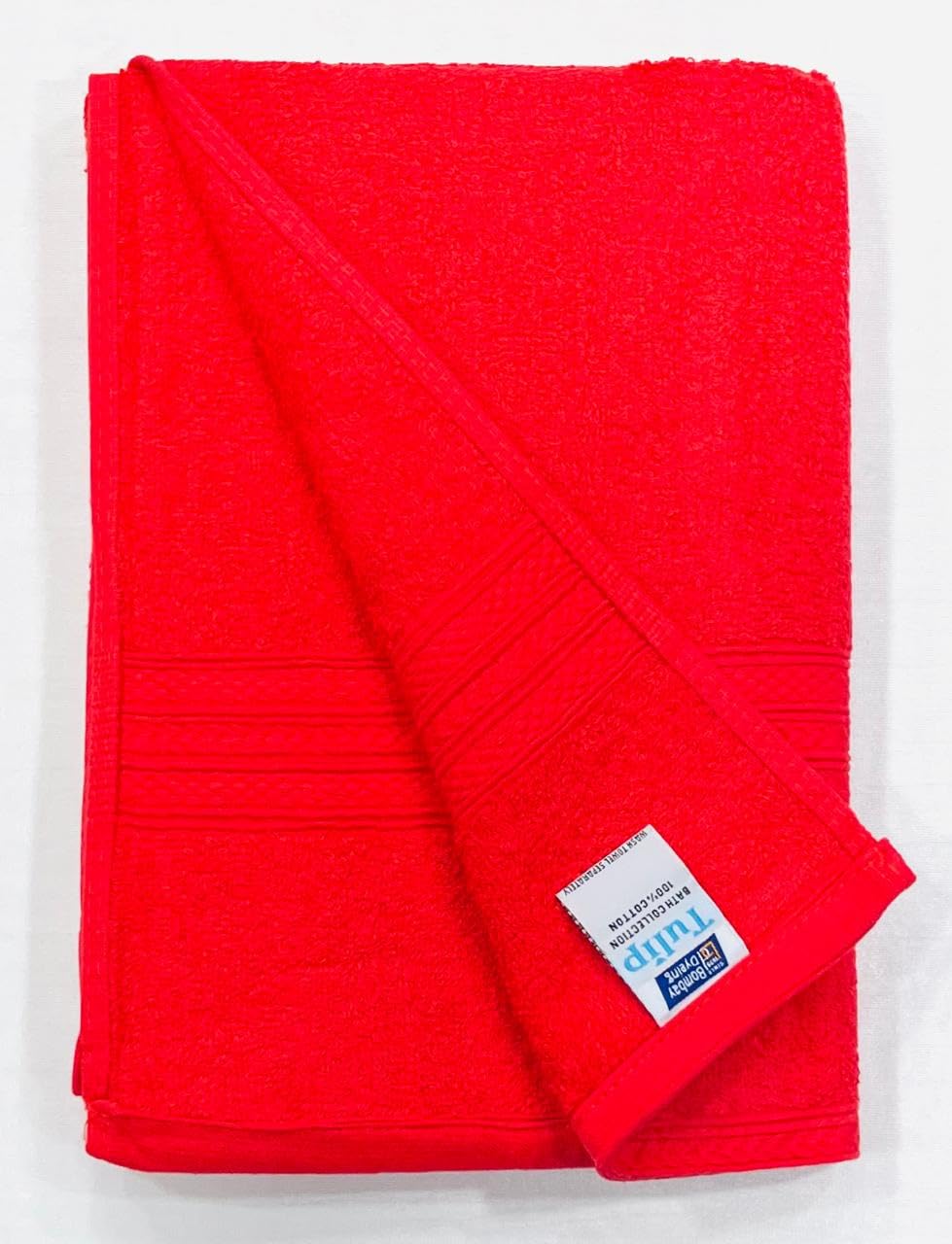 Bombay Dyeing Tulip Small Size Bath Towel 500 Gsm (Red)