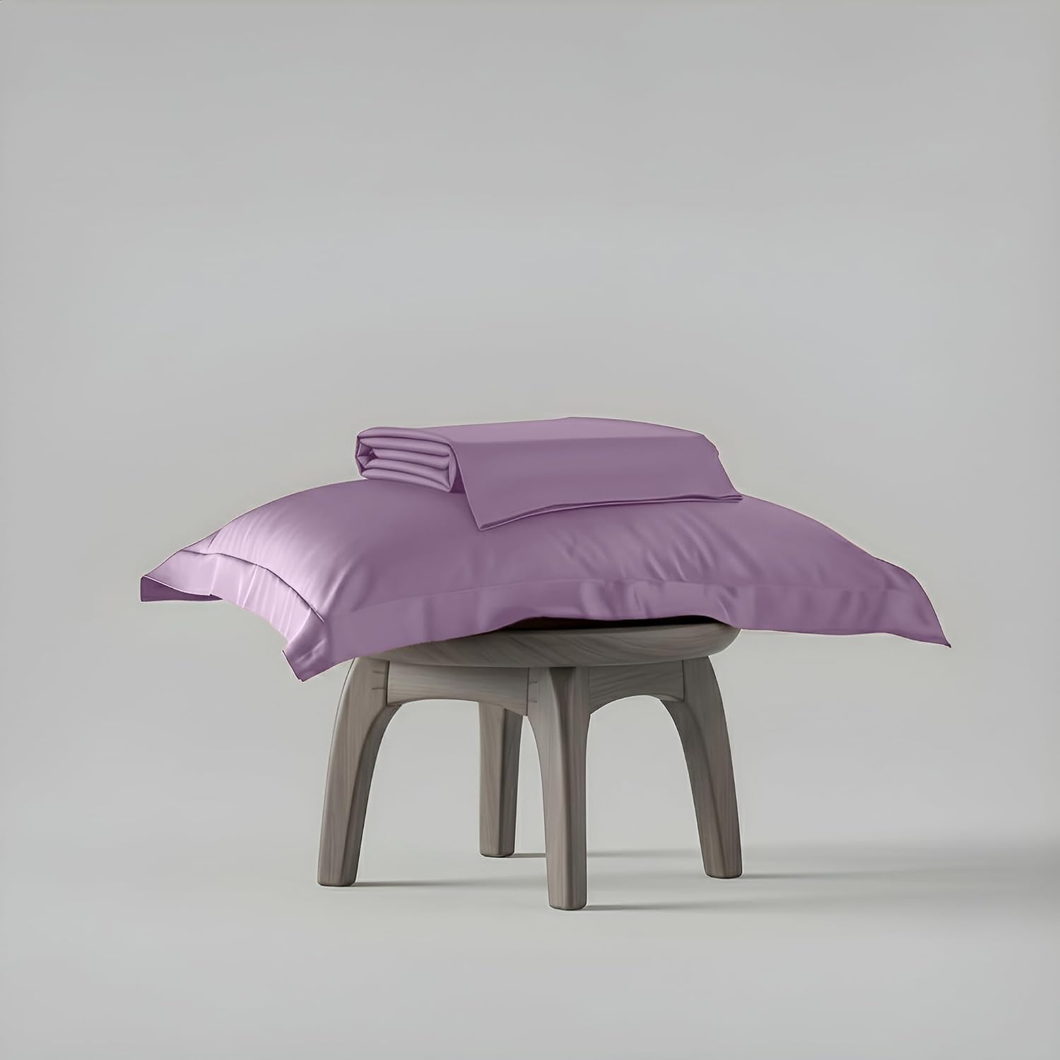 Single Bedsheet With 1 Pillow Cover - 60 X 90 Inches, Lilac | Premium Bedding Set, Home Decor, Wedding Gift For Couples, Housewarming, Anniversary