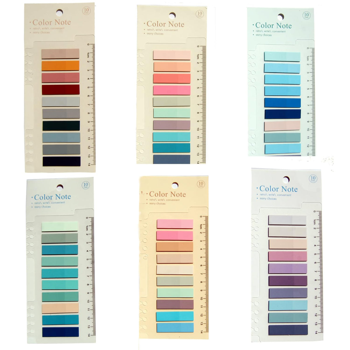 Sticky Tabs, Morandi Bookmark Index Flags Sticky Notes, Waterproof Writable Sheets - 1200 Pcs