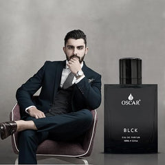 Oscar Blck Perfume For Men 100 Ml 3.4 Fl.oz. | Blck Perfume Notes Of Cedarwood & Sandalwood | Long Lasting | Eau De Parfum For Men