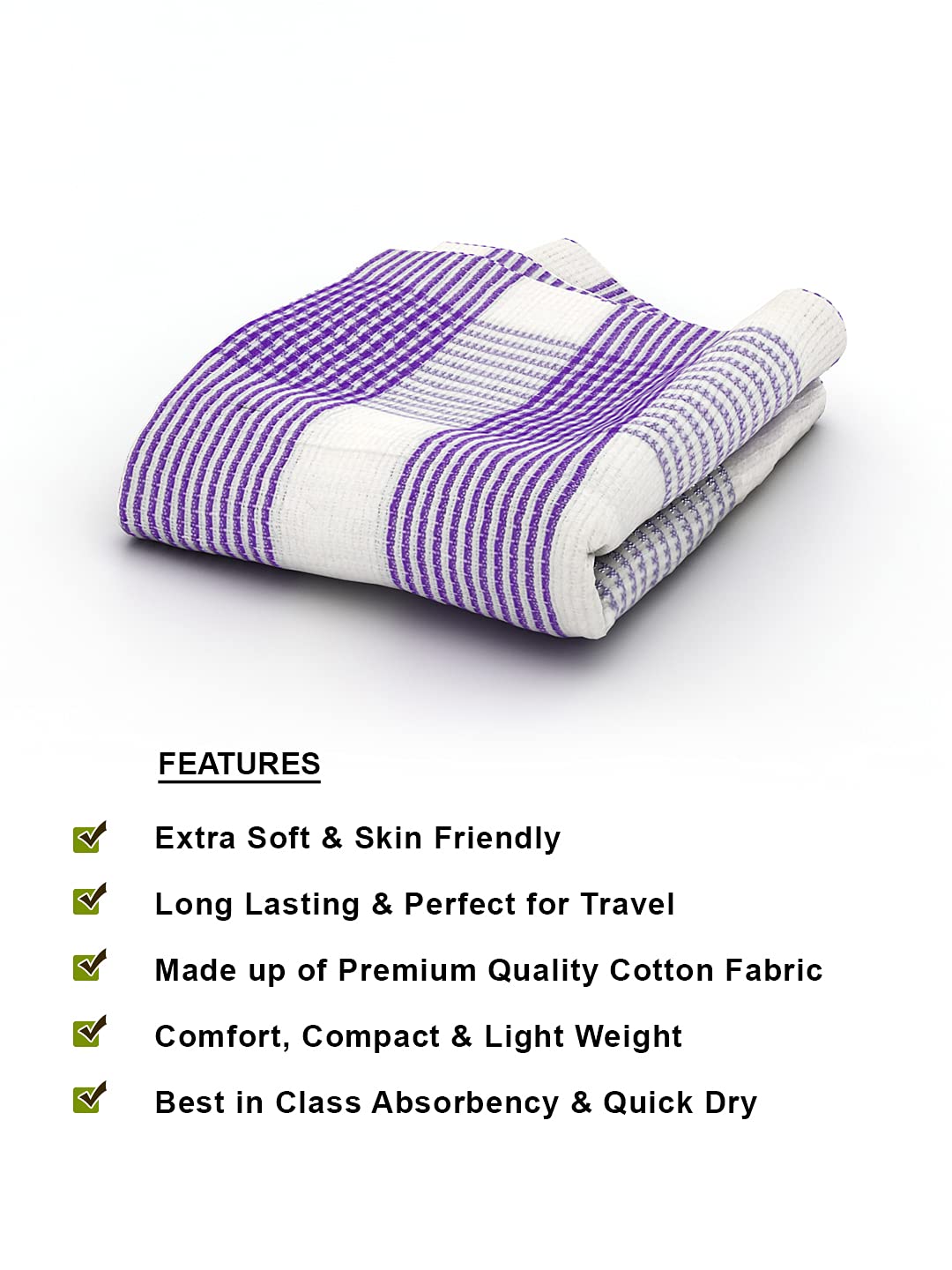Athom Trendz Living Light Weight Cotton Premium Bath Towel 800 Gsm (S3)