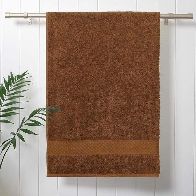 100% Cotton Bath Towel 450 Gsm (Brown)