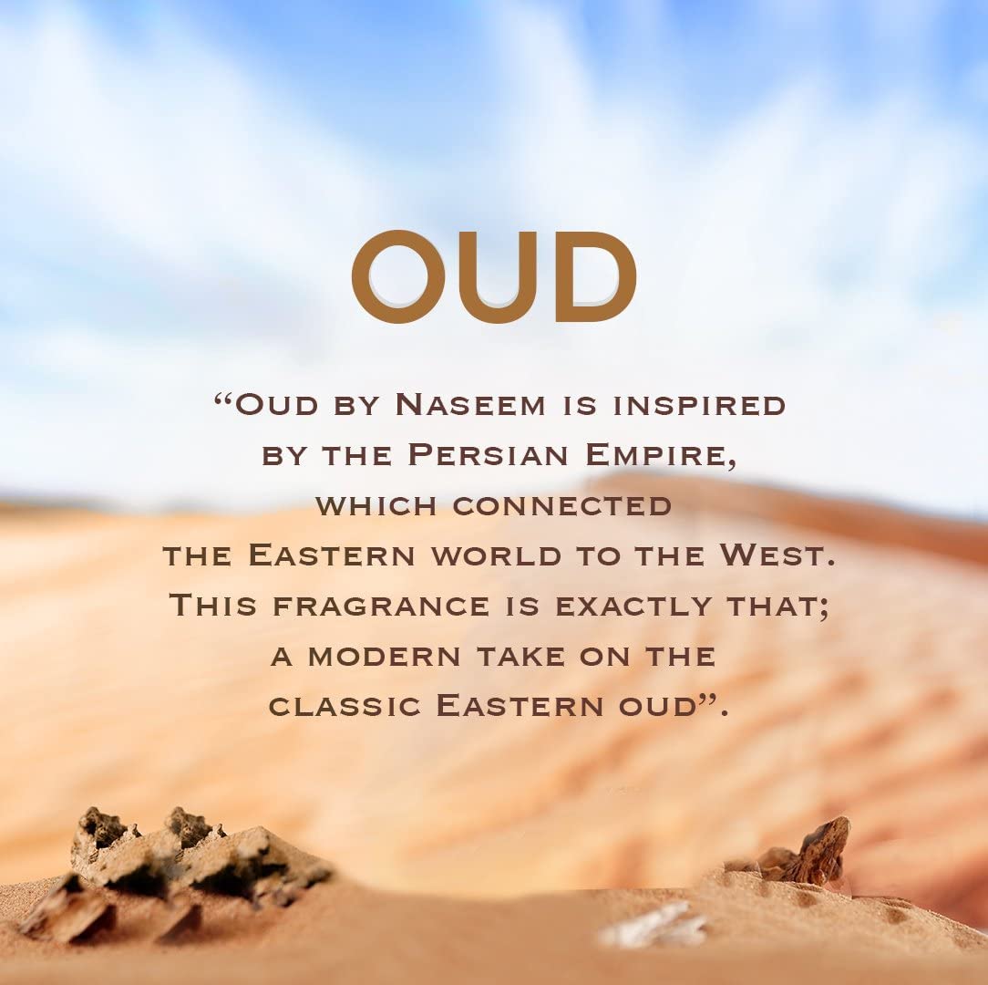 Naseem Oud Aqua Perfume Extrait De Parfum 80ml 2.7 Fl.oz. Alcohol Free | Arabian Fragrance For Men & Women