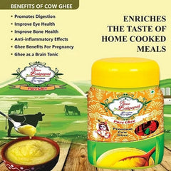 100% Pure Desi Ghee By Shree Balgopal | Rich In Protein & Fiber Healthy Desi Ghee Good For Puja | (1 Litr) 33.8 Ounce | Jar Pack