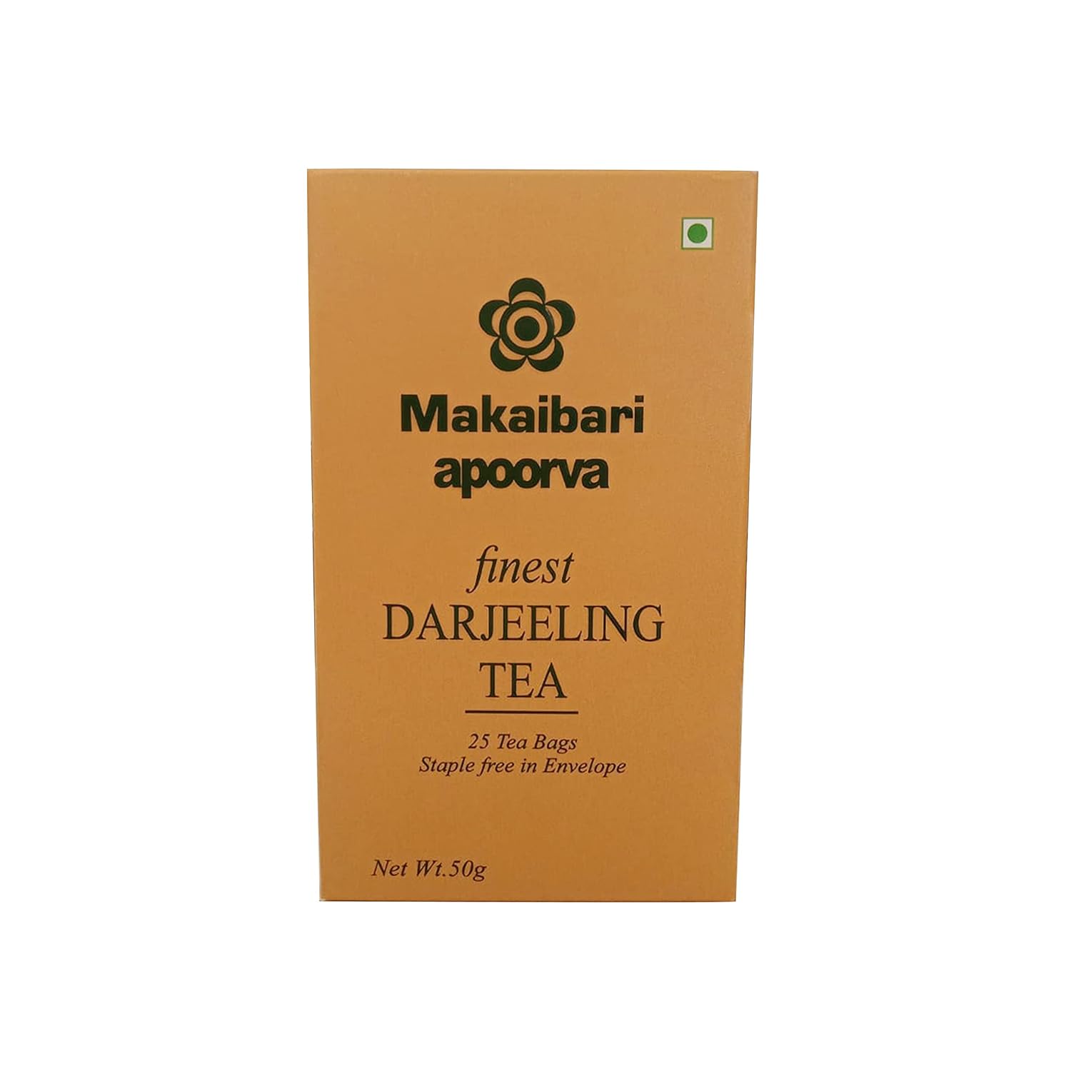Makaibari Apoorva Finest Darjeeling Tea Bag + Darjeeling Green Tea Bag Pack Of 4 - 50gm, 1.7 Ounce, 25 Tea Bags In Each | Low Caffeine, Non-Toxic