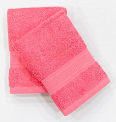 Bombay Dyeing Plain Santino 500 Gsm Cotton Hand Towel Set - Rose (2 Piece)