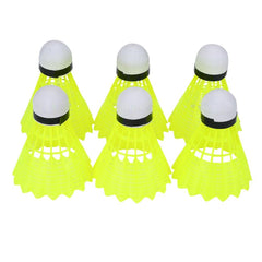 Yosoo Health Gear Nylon Badminton Shuttlecocks , Stable Flight And Good Toughness | Yellow , Pack Of 6