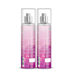 Layer'r Wottagirl Secret Crush Fragrant Body Splash For Women | Long Lasting Fragrance 135ml Each 4.56 Fl.oz. Combo Of 2