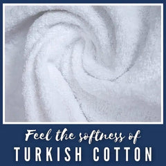 V Vantra 100% Cotton Bath Towels 500 Gsm | Soft, Highly Absorbent, Quick Dry & Anti Microbial Large Size Bath Towel (White)