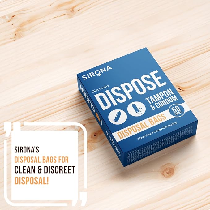 Sirona Tampons And Condoms Disposal Bags - 50 Bags