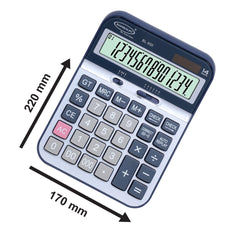 Bambalio 14 Digits BL-950 Large Display With Metallic Panel & 3 Years Warranty Electronic Calculator