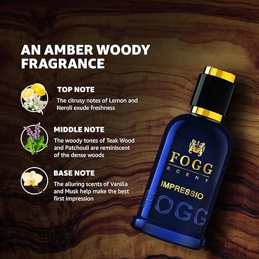 Fogg Scent Xtremo & Impressio Eau De Parfum For Men 100 Ml 3.4 Fl.oz. Each Pack Of 2 | Perfect Gift For Brother