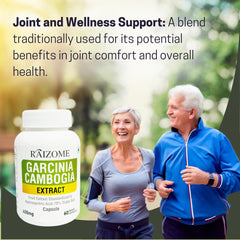 Raizome Garcinia Cambogia Extract Capsules 400mg Support Weight Management & Metabolism Booster, Weight Loss Health Supplement For Men & Women | 60 Capsules 100gm 0.2lbs
