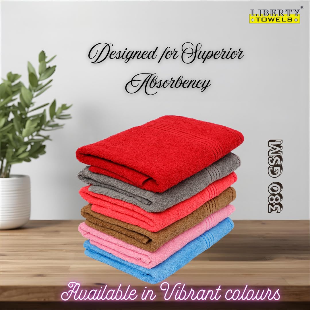 Liberty Towels Medium Size Bath Towel 450 Gsm | Soft, Quick Dry, Super Absorbent Turkish Towel For Bathroom, Gym & Travel (Maroon)