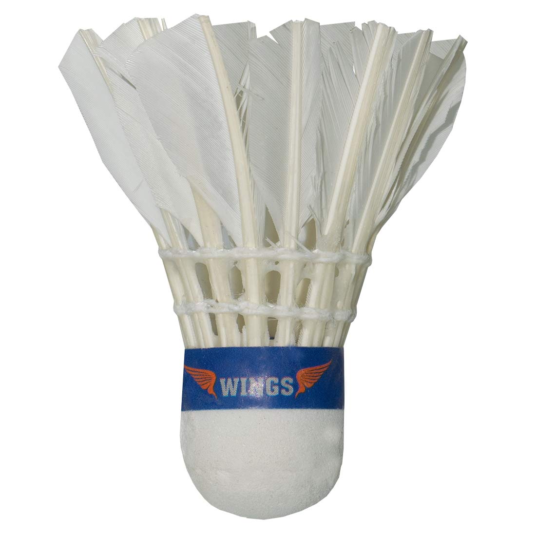 Triumph Wings Badminton Duck Feather Shuttlecocks , With High Quality Natural Cork | White , Pack Of 10
