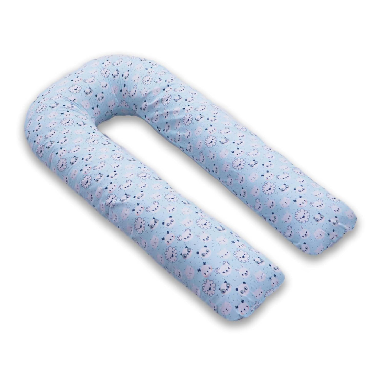 U Shaped Pregnancy Pillow, Maternity Pillow, 100% Cotton Cover, Sky-Blue, Koala | Super Premium Pillow, Versatile Use, Pregnocare Microfibers, Breathable, Comfortable Pillow, Body Pillows