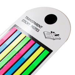 Transparent Sticky Note Highlighter Strips, For Books, School Notes, Multicolor - Pack Of 2