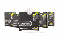 Aarogyam Herbals 100% Tobacco & Nicotine Free Cigarette For Relieve Stress & Mood Enhance Product For Smokers - 10 Sticks In Each Packet (Black Grapes Flavour, Pack Of 5)