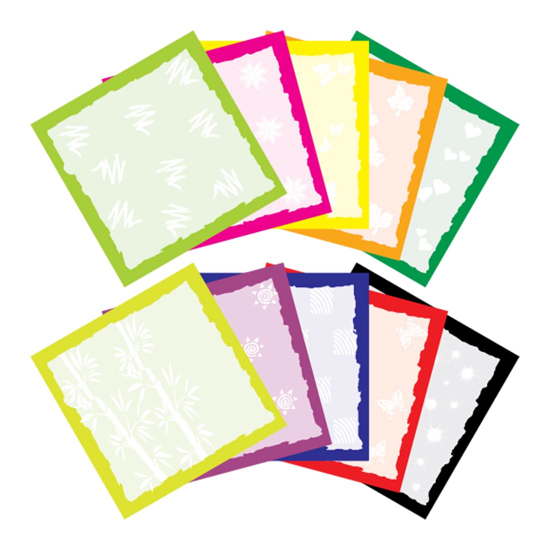 Rainbow Spiral Cube, For Students & Office Use Notepad, Unique Design (500 Sheets) Pack Of 1