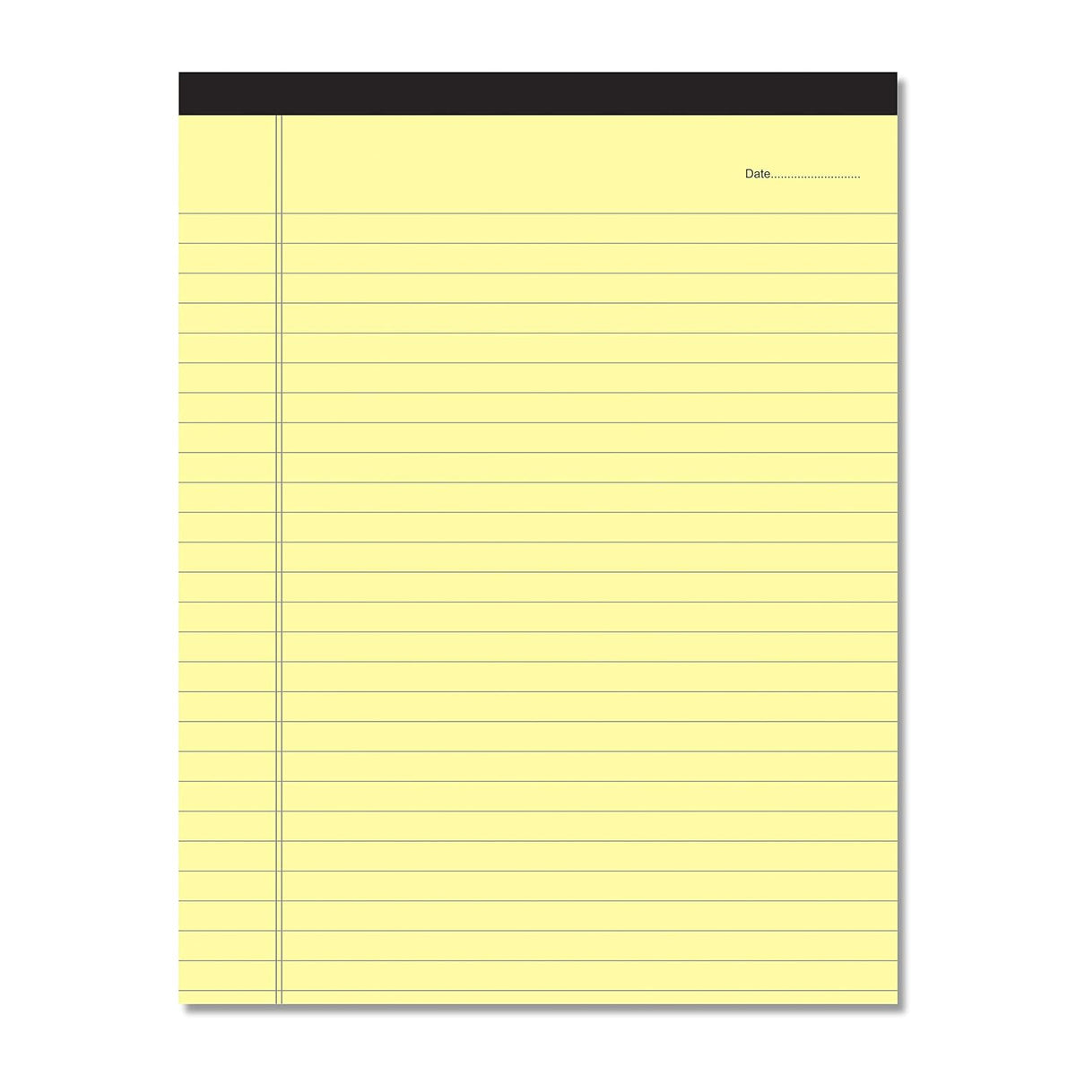 Office Notepads, A4 Size Legal/Wide Ruled, Colours Writing Office & Memo Pads (Yellow) Pack Of 1