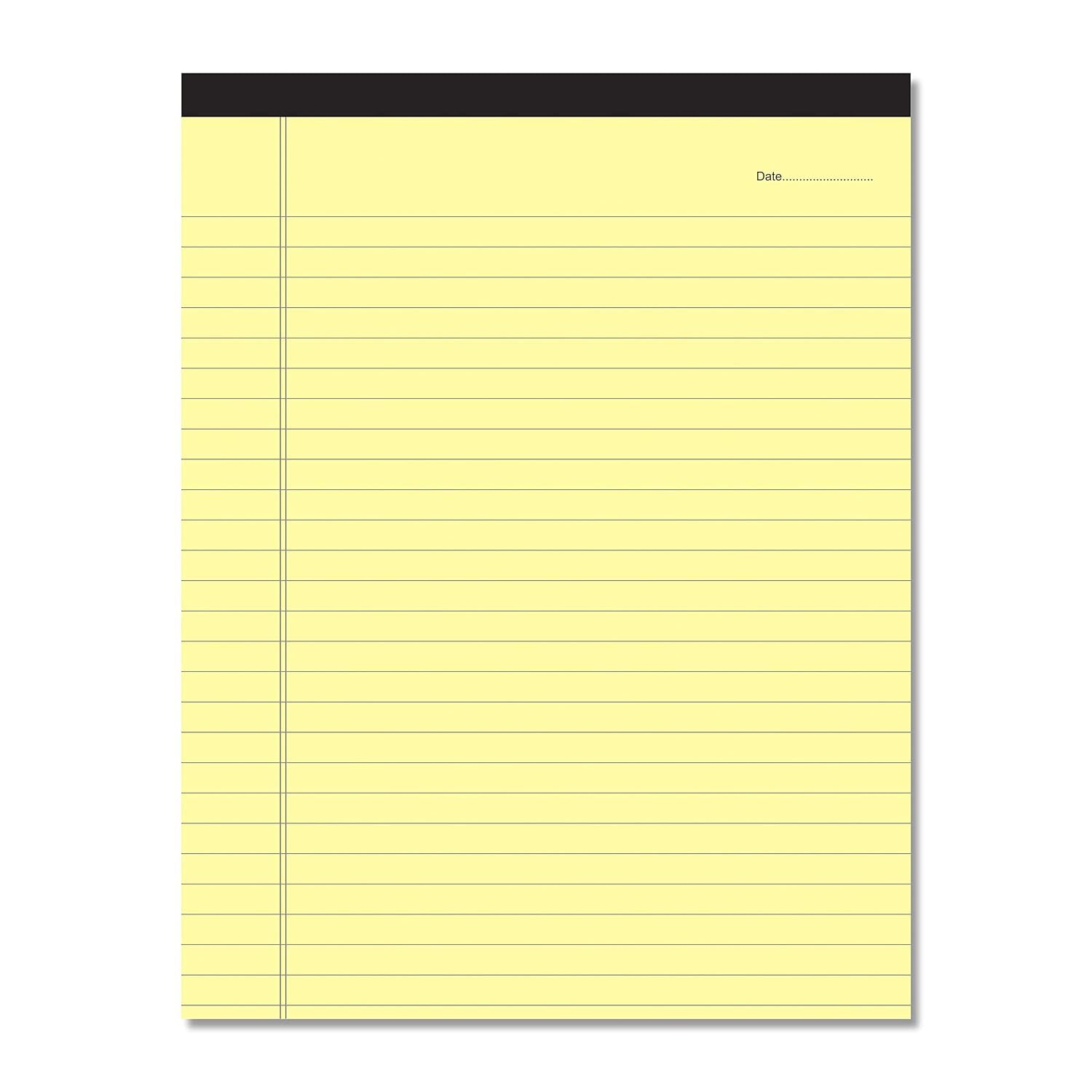 Notepads For Writing, Office Pads Premium Paper A4 Size Legal/Wide Ruled Pad, Pack Of 3