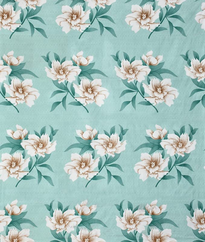 Single Bedsheets With 1 King Size Pillow Covers | 60 X 88 Inches, Sea Green - Premium Single Bed Breathable | Wrinkle Free | Ultra Soft 180 TC Super Soft