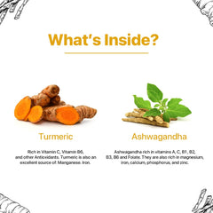 Blue Tea Turmeric Ashwagandha Herbal Tea - 100gm Zipper Pack, 3.5 Ounce, 100 Cups | Supports Immune System & Overall Health - Caffeine Free, Non-GMO, Gluten Free