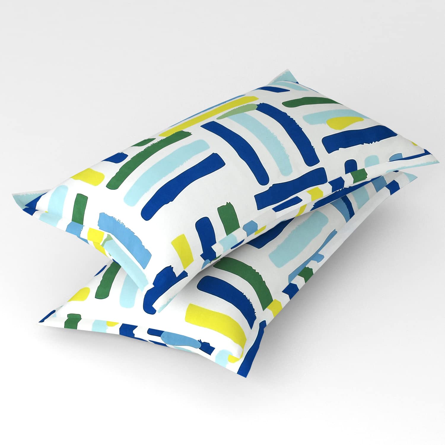 100% Cotton Bedsheets With 2 King Size Pillow Covers - 90 X 100 Inches, Multicolor | Super Soft Premium Brushed Glace Cotton Bedsheet, Breathable & Wrinkle Free