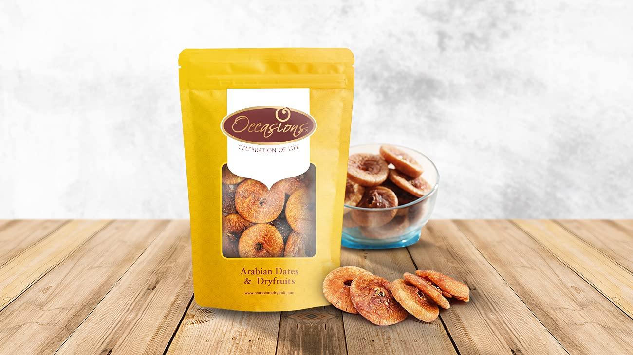 Pure Healthy Regular Size Dried Fig Anjeer By Occasions 1kg, (500gm* Pack Of 2) | Figs Are Rich In Vitamins, Anti-oxidants & Iron They Help Build Immunity | 35.2 Ounce