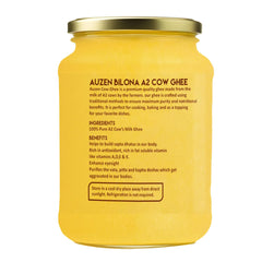 Pure Natural A2 Cow Ghee By Auzen | Rich In Nutrient, Delicious Healthy Desi Cow Ghee Good For Enhances Brain Function | 1.5 Litre (1 Litr * 500ml) 50.7 Ounce | Jar Pack