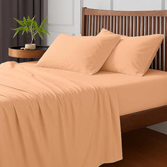 Pure Cotton Plain Double Bed Bedsheet With 2 Pillow Covers - Size 90 X 100 Inches, Rose Pink | Lightweight, Soft & Breathable - Perfect For Gifting On Weddings Bedsheet