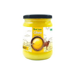 Pure Organic Gir Cow Ghee By Youshuddham | Traditional Bilona Method Desi Ghee For Cooking, Baking & Health | (500ml) 16.9 Ounce | Jar Pack