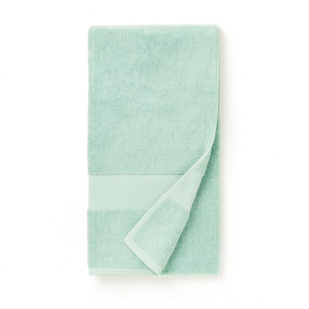 Ehlor Premium Bamboo Gym Towel 120 Gsm | Ultra-Absorbent & Anti-Bacterial 3x Softer Than Cotton Towels (Sage Green)